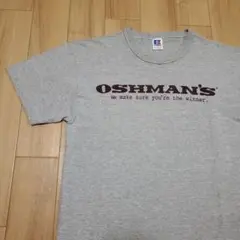 美品 オッシュマンズ OSHMANS ロゴ プリントTシャツ ラッセルボディ
