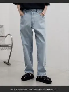 WYM LIDNM LOOSE FIT DENIM（S/ライトブルー）