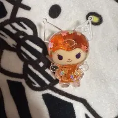 サンリオ クロミ 液体 キーホルダー フィギュア オレンジ