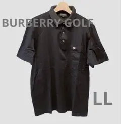 【美品】BURBERRY GOLF メンズウェア ホースロゴブラック ポロ LL