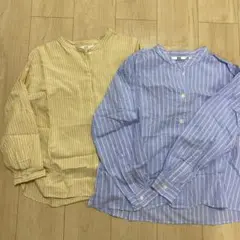 【UNIQLO】ストライプシャツ 2色セット