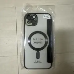 iPhone 15 Plus マグネット手帳型ケース ブラック