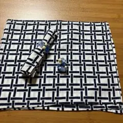 浴衣リメイクナフキン、ナフキンリング二つセットＢ