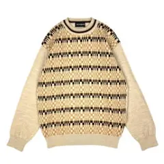 激レア Vintage YVES SAINT LAURENT 総柄 ニット M