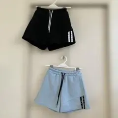 ALGY 黒と水色ショートパンツ 2点セット