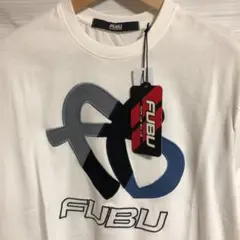 新品未使用□FUBU フーブー　ビッグロゴ　刺繍Tシャツ ロゴ刺繍　M