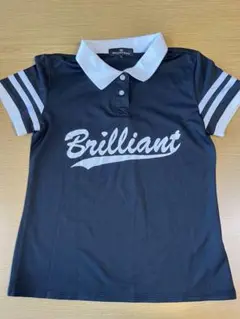 BRILLIANT BUILD ブラックポロシャツ Lサイズ