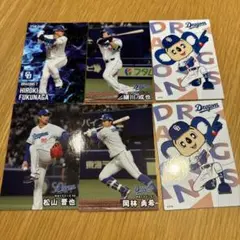 プロ野球チップス2025　第2弾　中日ドラゴンズ　カード