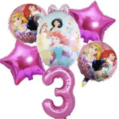 ディズニー プリンセス バースデー バルーン
