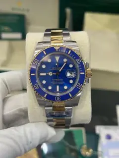 ROLEX 自動巻き 腕時計 ブルー