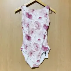 新品未使用 花柄ピンクレオタード M