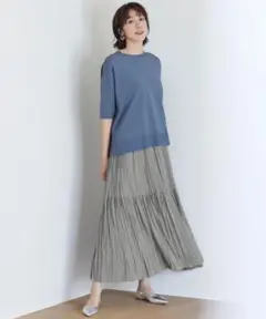 【自由区】ハンドワッシャープリーツ スカート