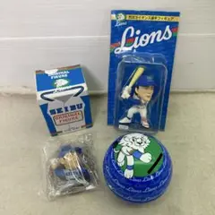 【3点セット★非売品あり】西武ライオンズ　グッズ　まとめ売り　フィギュア　缶