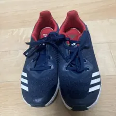 adidas ネイビー/レッド スニーカー　21cm