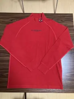 【新品未使用品】St ANDREWS ハイネックシャツ　裏起毛　レッド　サイズM