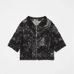 Eaphi HALF EMBROIDERY LACE BLOUSE