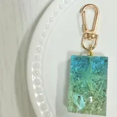 海 砂浜 レジン作品 ハンドメイド Q-6