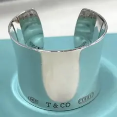 【希少】ティファニー カフ ワイド バングル ブレスレット 付属品付き