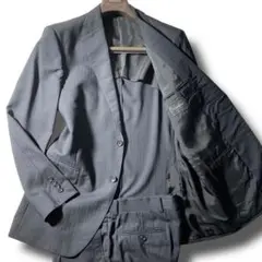 ✨️シルク混合✨️ダーバン D'URBAN スーツ 上下セット ストライプ XL
