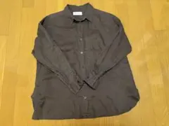◯ SIMPLICITE◯ダークブラウン長袖シャツ・ブラウス