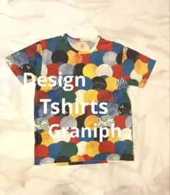 カラフルパターン Tシャツ Lサイズ