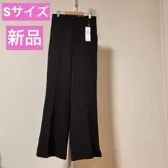 a.no.ne.ne. 未使用タグ付き 黒 フレアパンツ 新品 夏物
