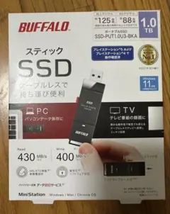 BUFFALO スティックSSD 1.0TB SSD-PUT1.0U3-BKA