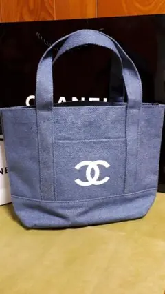 CHANEL シャネルノベルティ デニムミニトートバッグ