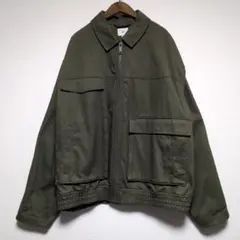 H＆M オリーブグリーン　ブルゾン　ジャケット　XLサイズ