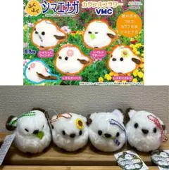 ふくふくシマエナガ　カラフルフラワー　VMC 全4種　ぬいぐるみ マスコット