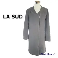 LA SUD ノーカラー ダブルジップコート