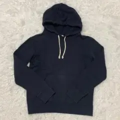 ▲Champion チャンピオン▲スポーツウェア 長袖パーカー ネイビーS ロゴ