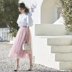 楽天完売！インスタでも人気☆ケープ風ブラウス