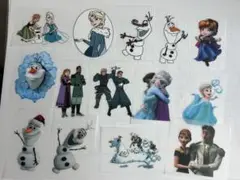 在庫処分！アナ雪　アイロン転写　14シート＋おまけ