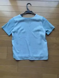 『KUMIKYOKU』組曲(S)Tシャツ　半袖　透け感　ライトブルー