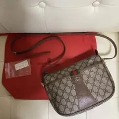 極 美品 GUCCI オールド グッチ シェリーライン ショルダー バッグ 綺麗