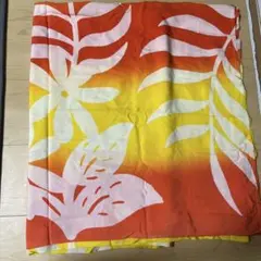 パレオ　オレンジ　黄色　ハワイ　タヒチ　ダンス