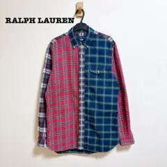 RALPH LAUREN クレイジーパターン チェック シャツ ボタンダウン