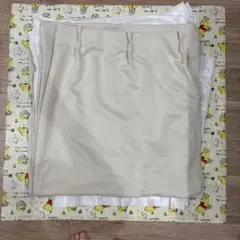 カーテン　100cm×200cm ベージュ柄カーテンレースセット