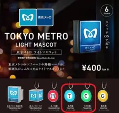【全２種セット】東京メトロ ライトマスコット　ガチャ