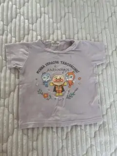 アンパンマン 薄紫色 Tシャツ ベビー服　90cm