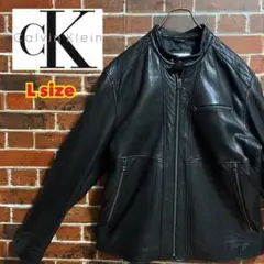CALVIN KLEIN カルバン クライン ライダース レザージャケット 古着