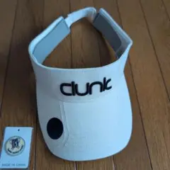 clunk ホワイト バイザー 　マーカー付