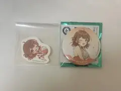花海佑芽 学園アイドルマスター 缶バッジ ステッカー 海の家 スイパラ