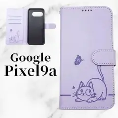Google Pixel9a レザー ねこ 耐水 マグネット 手帳型 ケース