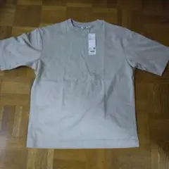 UNIQLO エアリズム ライトグレー Tシャツ L 5分袖