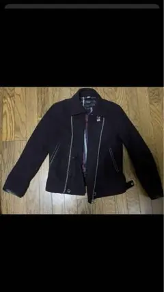 【RUPERT】EDGE シングルライダースージャケット　L　山羊革　青 RUPERT EDGE 2 ルパート 山羊革 ライダース レザー ダークブルー