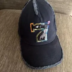 ヨシノリコタケカラフルスパンコール数字7キャップ