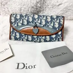 ☆Christian Dior☆ 長財布 ブラウン レザー トロッター柄 ハート 2025年最新】dior 財布 トロッター ハートの人気アイテム - メルカリ