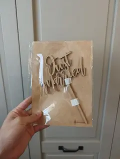 Just Married ケーキトッパー 木製